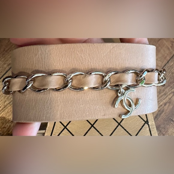 ⚠️⚠️clearance⚠️⚠️Chanel co chain nude sandals 37.5C - Picture 7 of 14